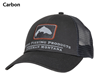 Simms Trout Icon Trucker Hat Carbon